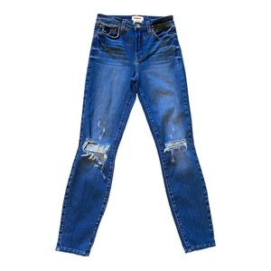 L’Agence Jeans Margot Blanks Distressed Jegging Jeans Size 25